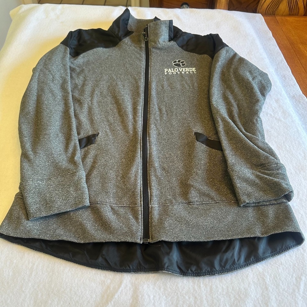 Under Armour Palo Verde Jacket Mens M Gray Full Zip Football Athletic Collared